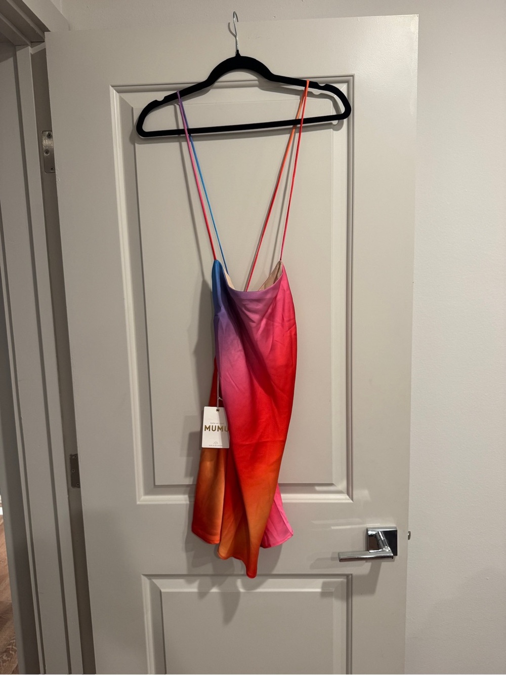 Show Me Your MuMu Multicolor Ombre Slip in Pink, Red, Orange, Purple, Blue